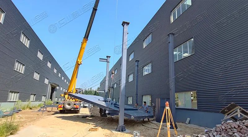 唐山金路廠區打造小型制砂樓，供客戶帶料試機